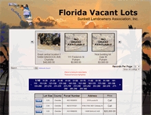 Tablet Screenshot of floridavacantlots.com
